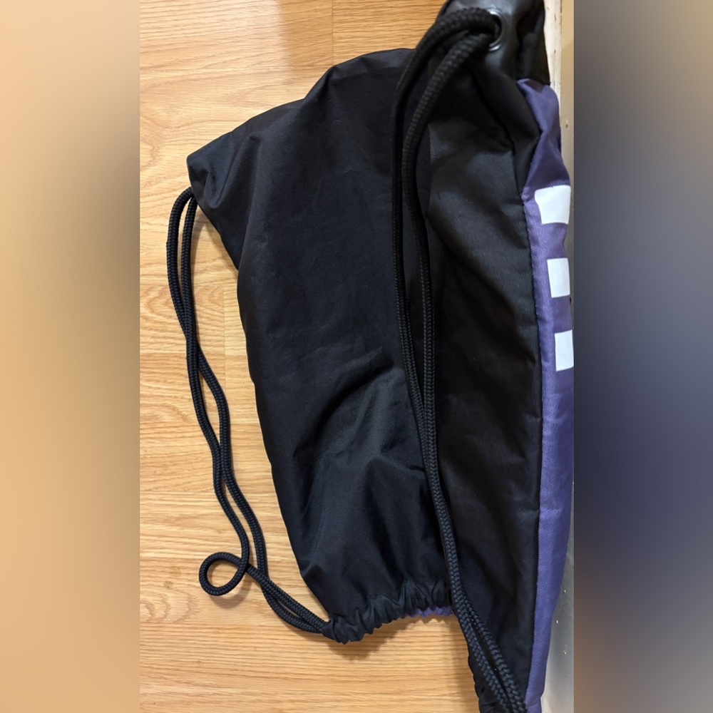 Adidas Purple & Black Drawstring Backpack - Picture 7 of 13